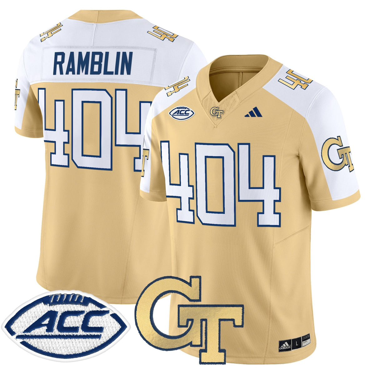 Men's Georgia Tech Yellow Jackets 2025 Vapor Limited Jersey - All stitched