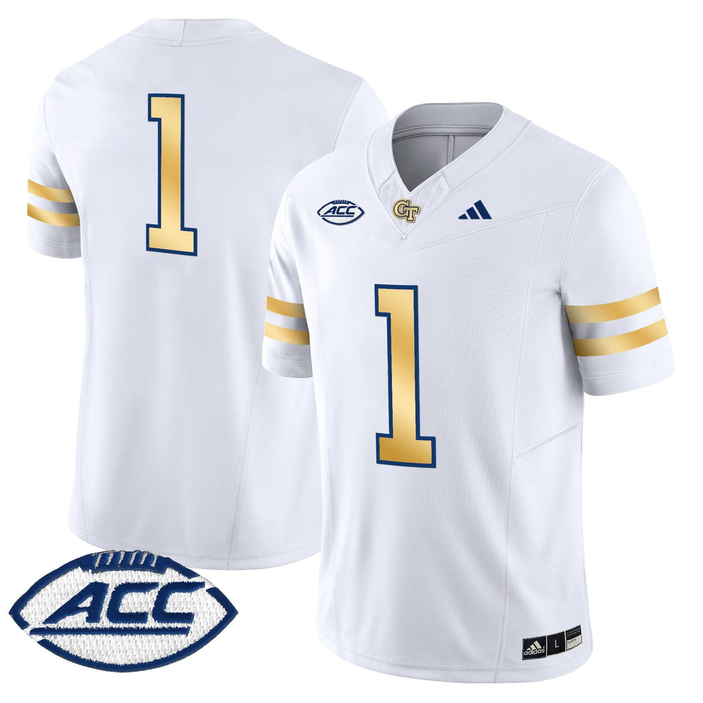 Men's Georgia Tech Yellow Jackets 2025 Vapor Limited Jersey - All stitched