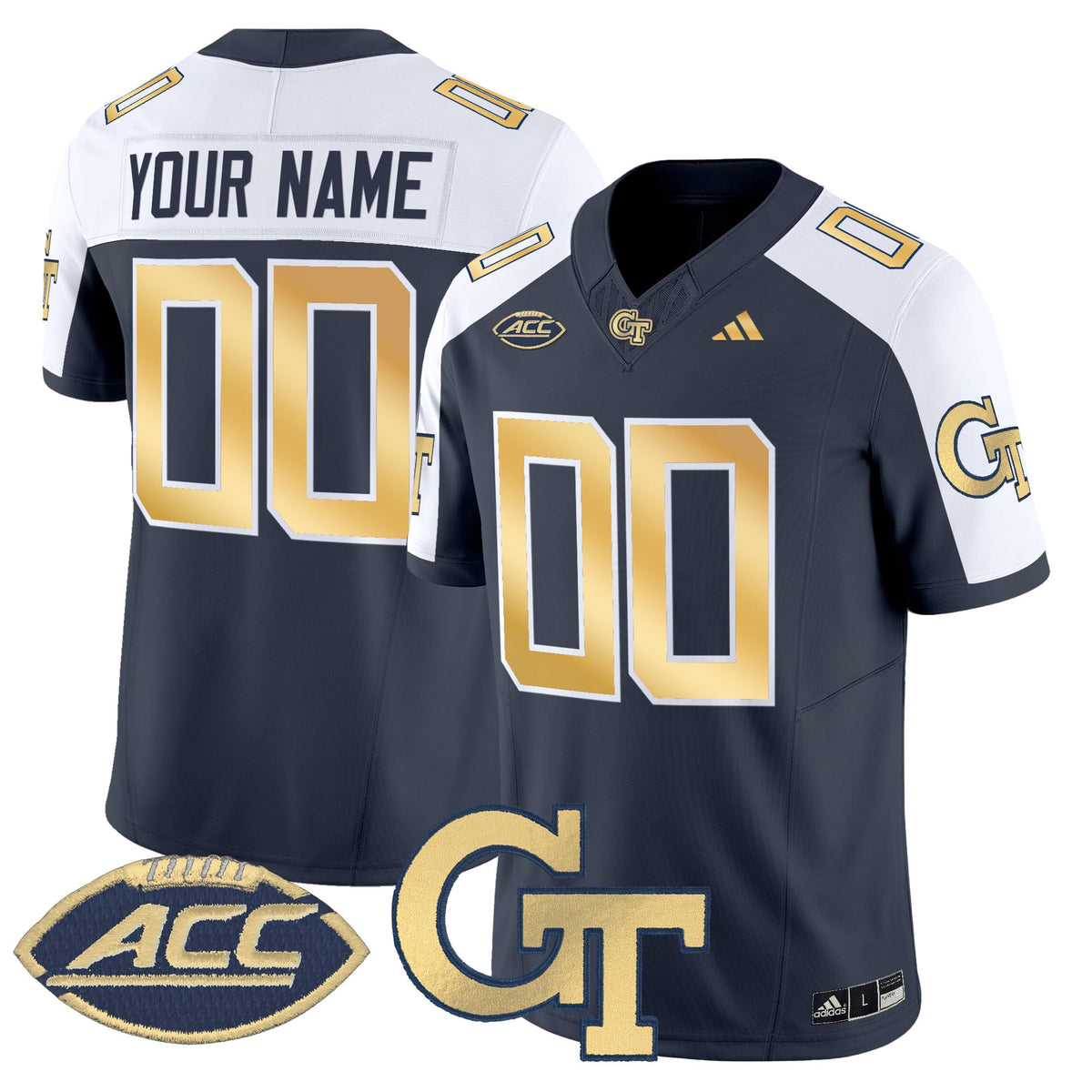 Georgia Tech Yellow Jackets 2025 Vapor Limited Custom Jersey - All stitched