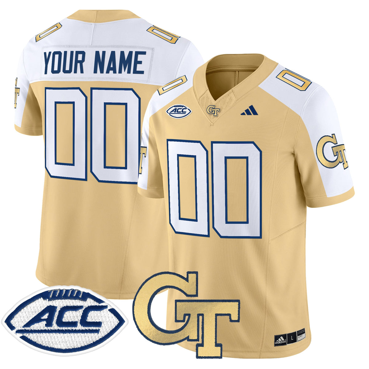Georgia Tech Yellow Jackets 2025 Vapor Limited Custom Jersey - All stitched