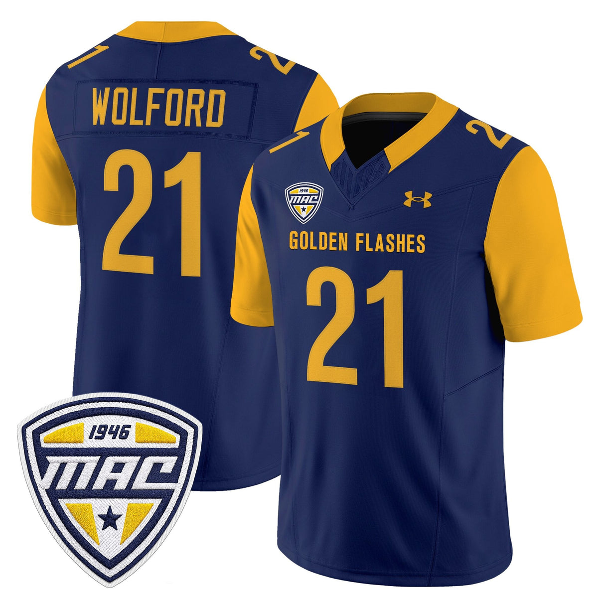 Men's Kent State Golden Flashes 2025 Vapor Limited Jersey - All Stitched