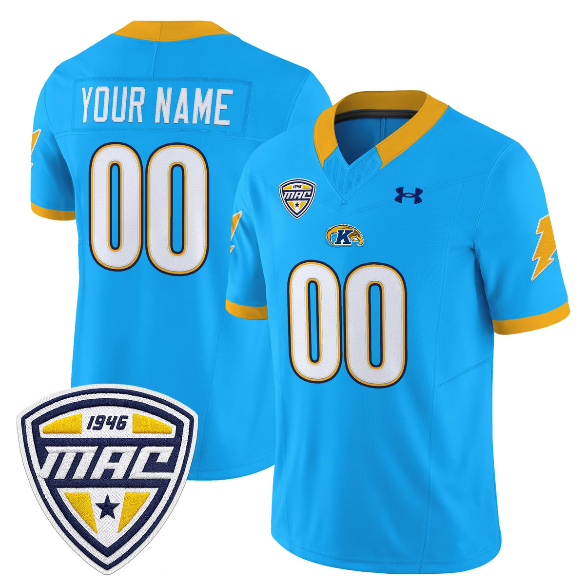 Kent State Golden Flashes 2025 Vapor Limited Custom Jersey - All Stitched