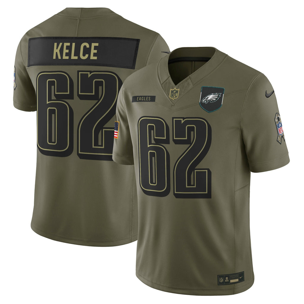 Men's Philadelphia Eagles 2025 Salute to Service Limited Jersey - All Stitched