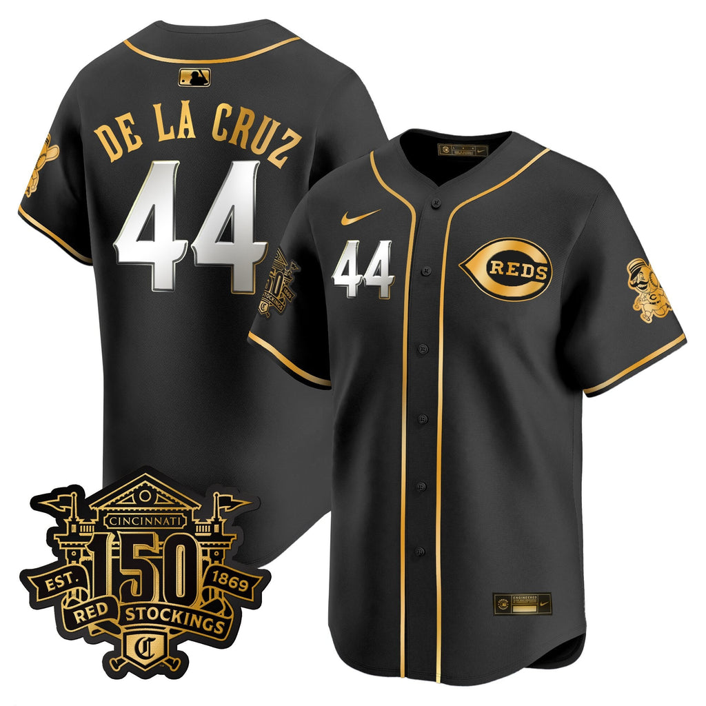 Men's Cincinnati Reds 150th Anniversary Patch Vapor Premier Limited Jersey - All Stitched