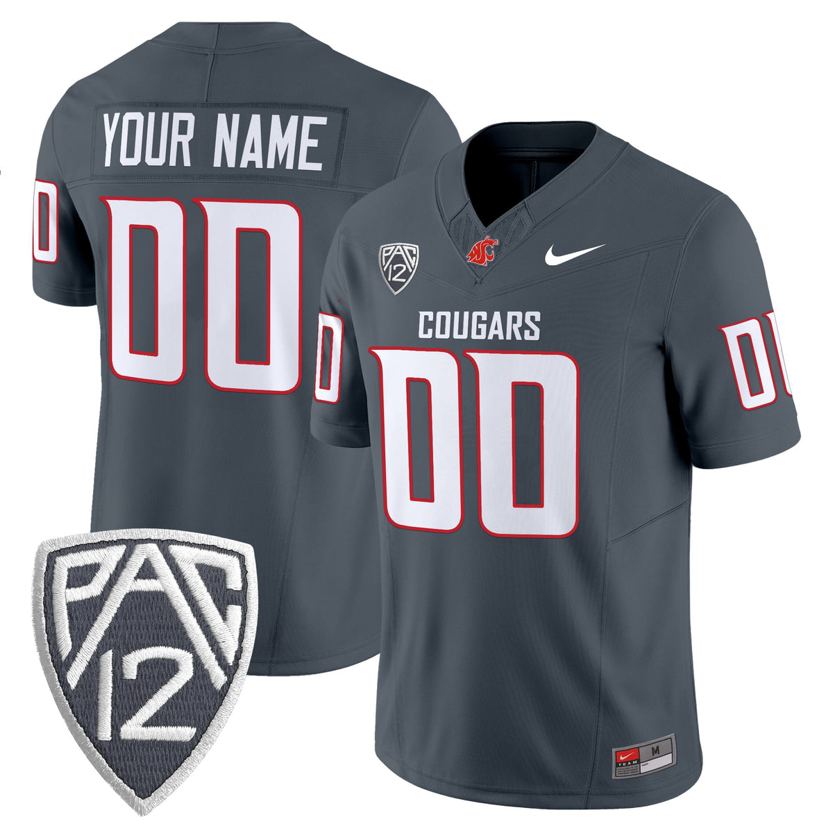 Washington State Cougars 2025 Vapor Limited Custom Jersey V2 - All Stitched
