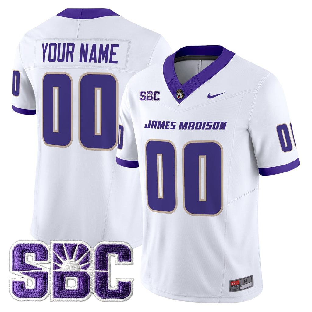 James Madison Dukes 2025 Vapor Limited Custom Jersey - All Stitched