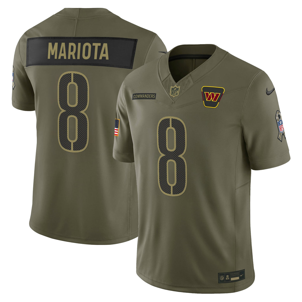 Men's Washington Commanders 2025 Salute to Service Vapor Limited Jersey - All Stitched