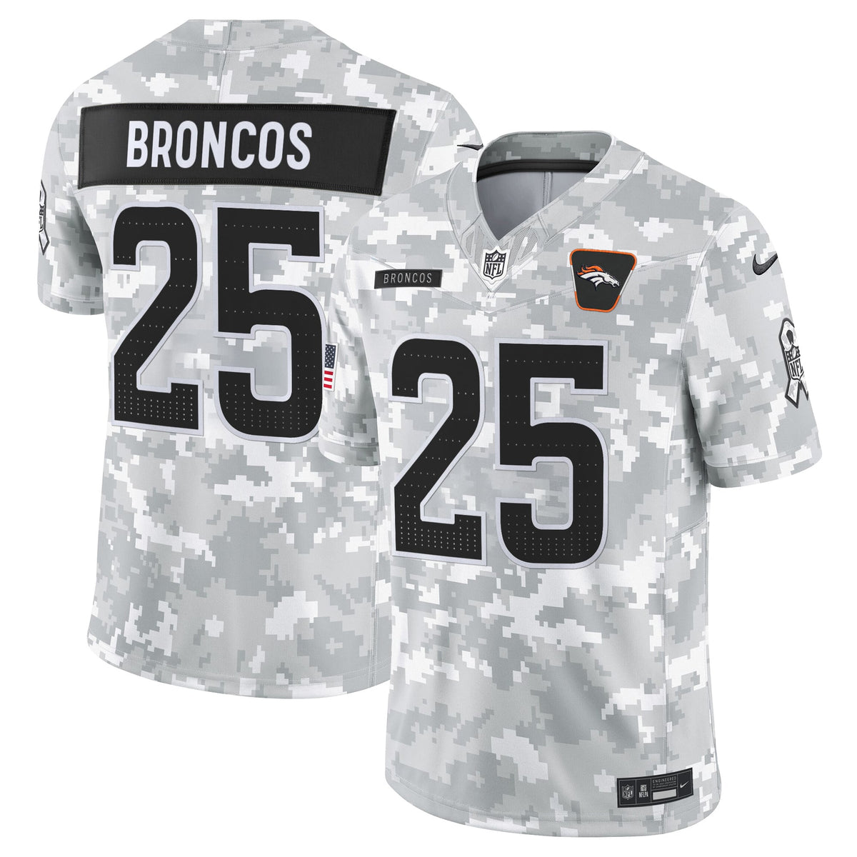 Men's Denver Broncos 2025 Salute to Service Vapor Limited Jersey - All Stitched