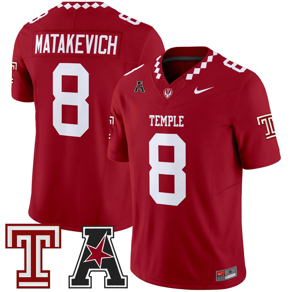 Men's Temple Owls 2025 Vapor Limited Jersey - All Stitched