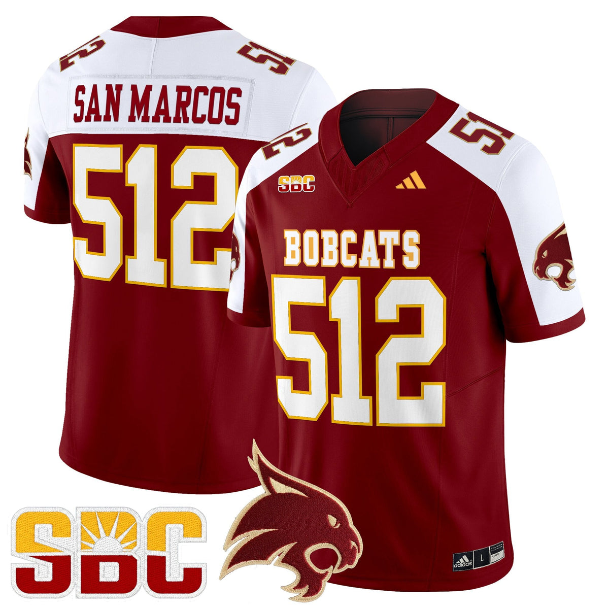 Men's Texas State Bobcats 2025 Vapor Limited Jersey - All Stitched