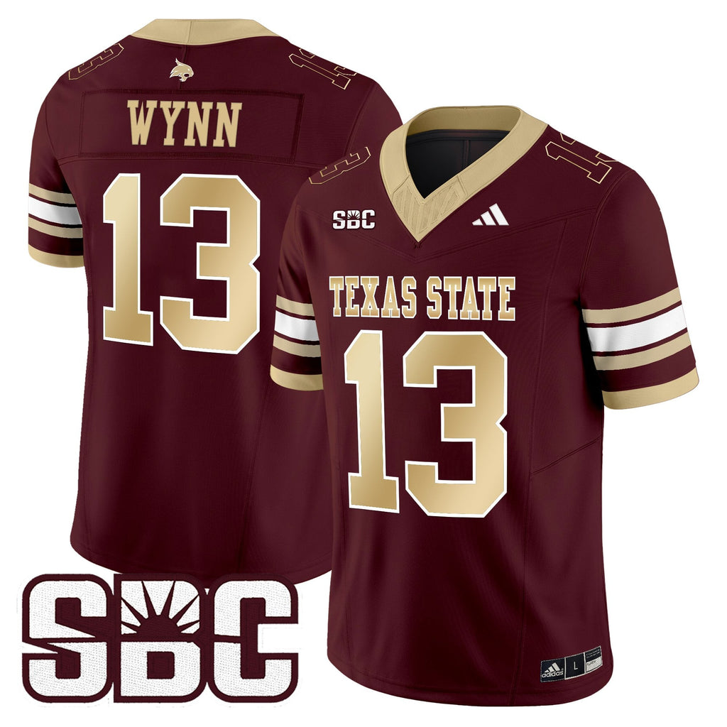 Men's Texas State Bobcats 2025 Vapor Limited Jersey - All Stitched