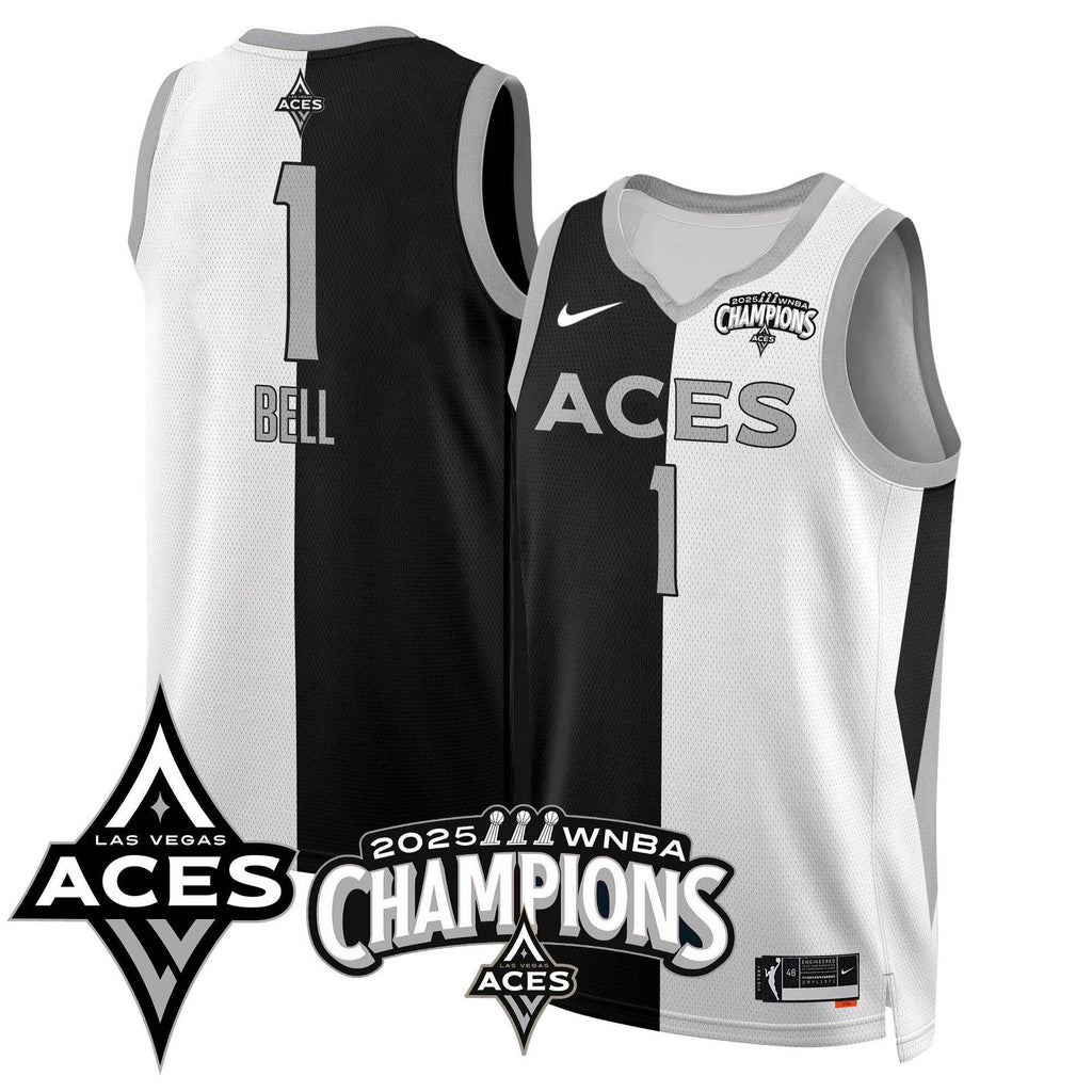 Men's Las Vegas Aces 2025 WNBA Championship Jersey - All Stitched