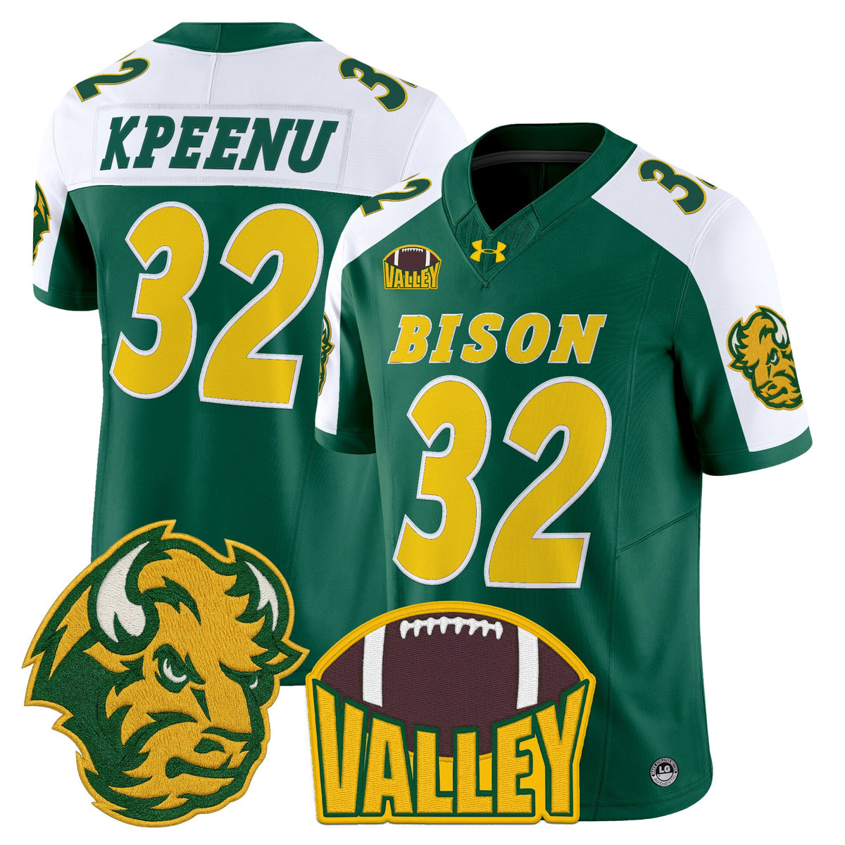 Men's North Dakota State Bison 2025 Vapor Limited Jersey - All Stitched