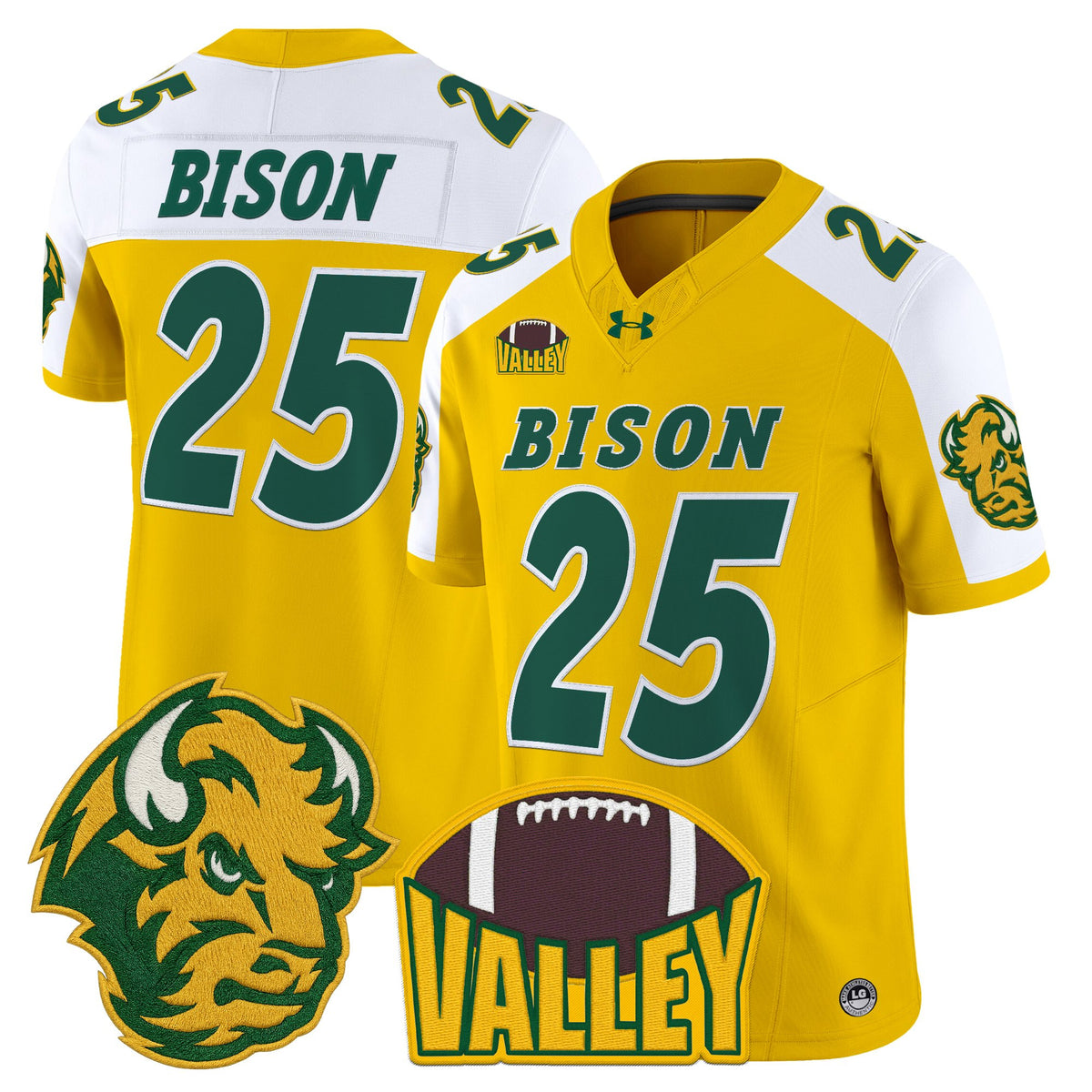 Men's North Dakota State Bison 2025 Vapor Limited Jersey - All Stitched
