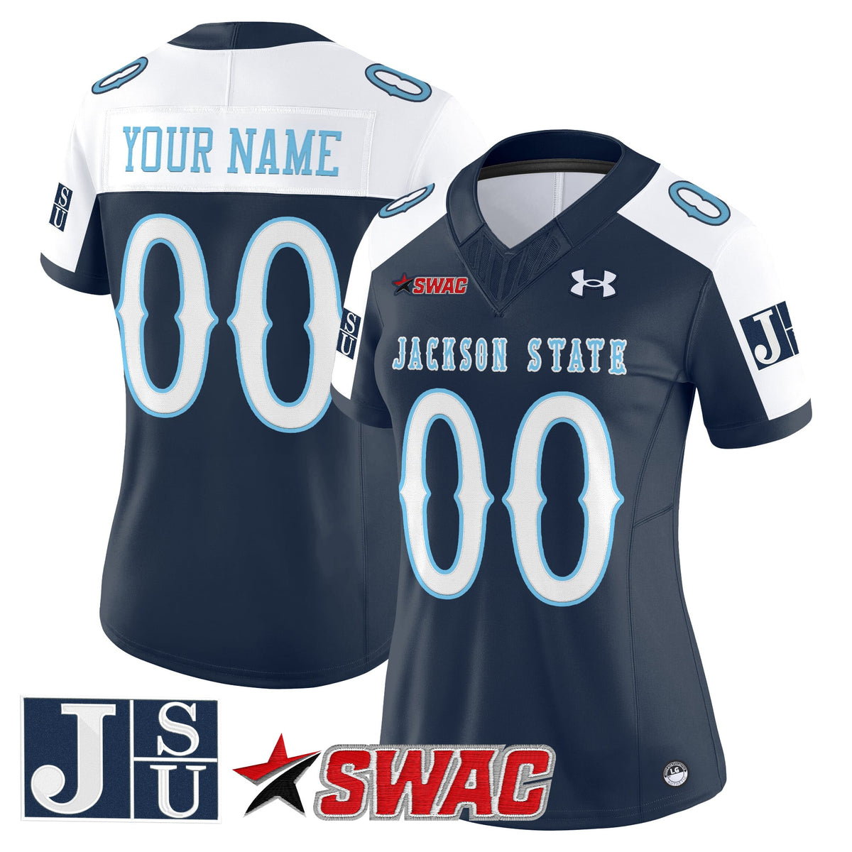 Jackson State Tigers 2025 Vapor Limited Custom Jersey V2 - All Stitched