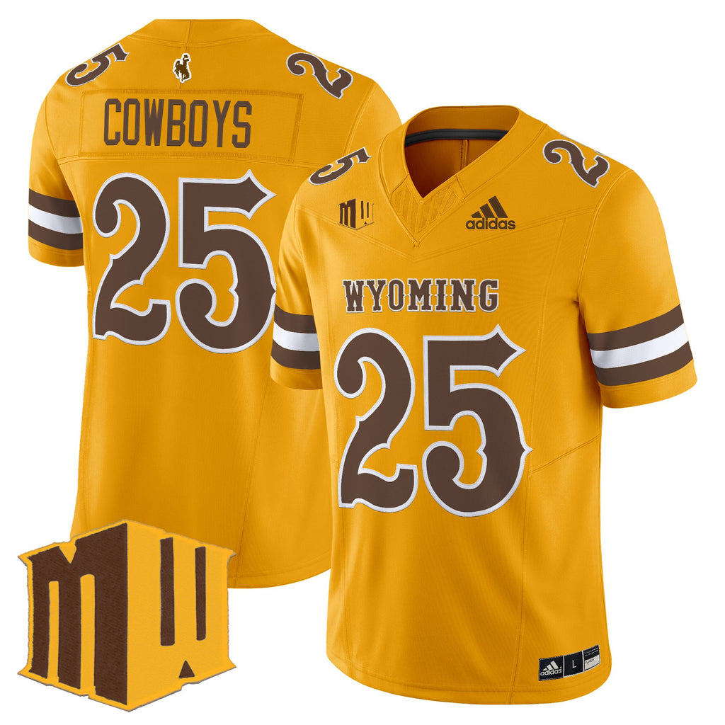 Men's Wyoming Cowboys 2025 Vapor Limited Jersey - All Stitched