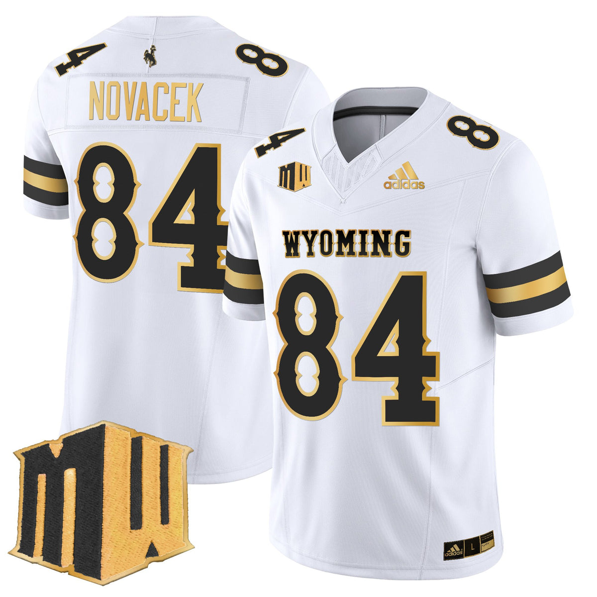 Men's Wyoming Cowboys 2025 Gold Vapor Limited Jersey - All Stitched
