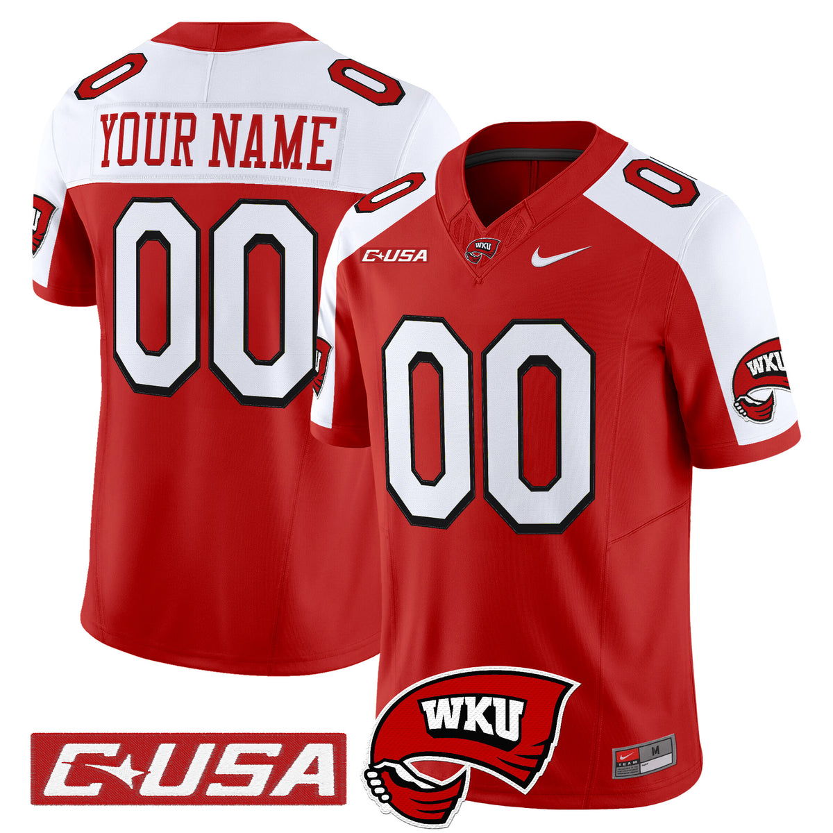 Western Kentucky Hilltoppers 2025 Vapor Limited Custom Jersey - All Stitched