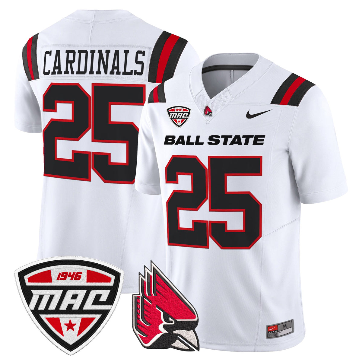 Men's Ball State Cardinals 2025 Vapor Limited Jersey - All Stitched