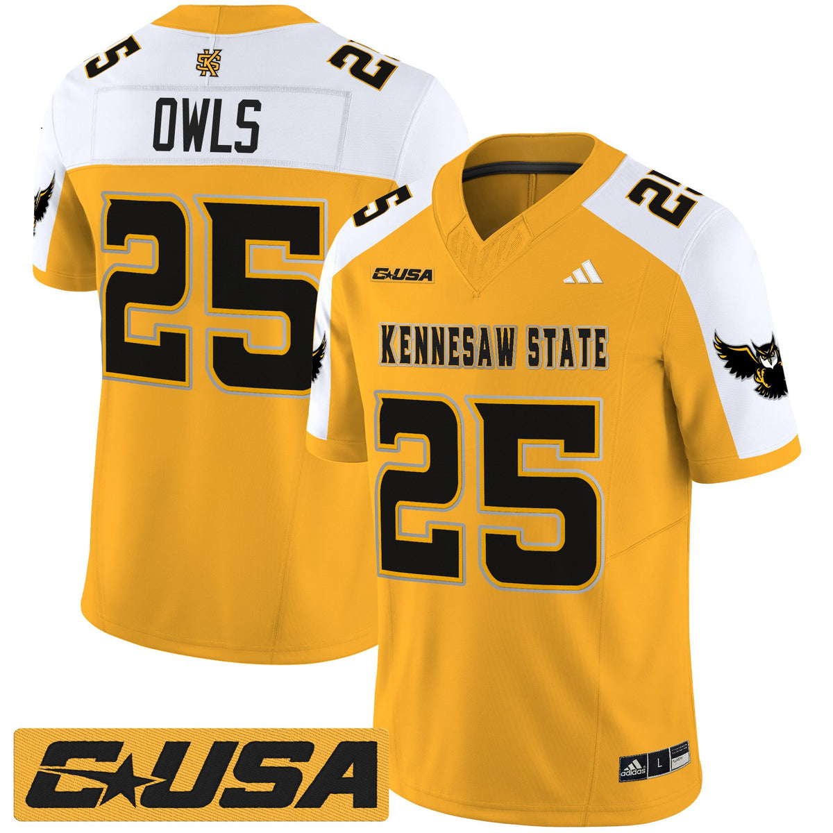Men's Kennesaw State Owls 2025 Vapor Limited Jersey - All Stitched