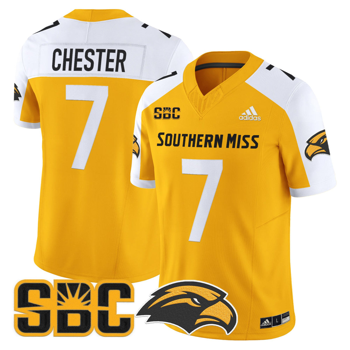 Men's Southern Miss Golden Eagles 2025 Vapor Limited Jersey - All Stitched