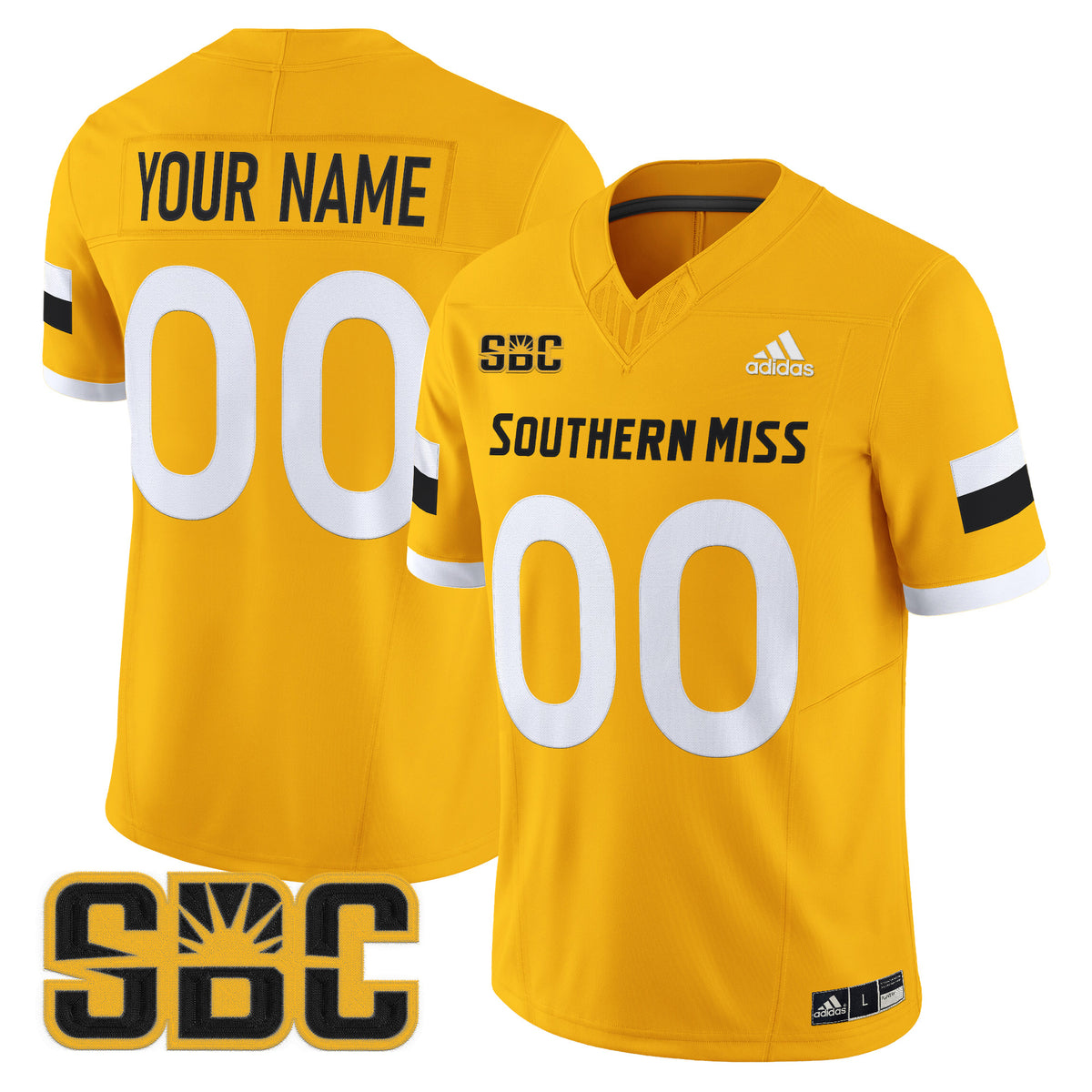 Southern Miss Golden Eagles 2025 Vapor Limited Custom Jersey - All Stitched