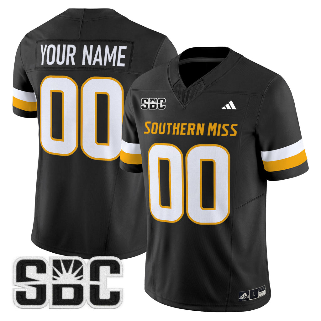 Southern Miss Golden Eagles 2025 Vapor Limited Custom Jersey - All Stitched