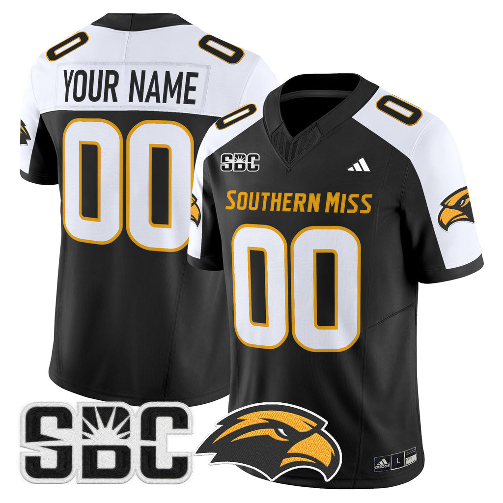 Southern Miss Golden Eagles 2025 Vapor Limited Custom Jersey - All Stitched