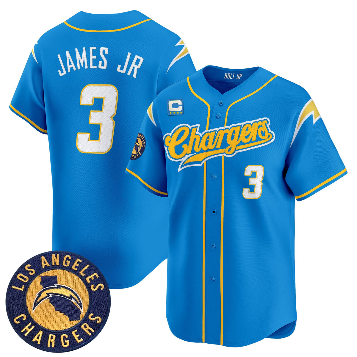 Men's Los Angeles Chargers 2025 Vapor Limited Baseball Jersey - All Stitched