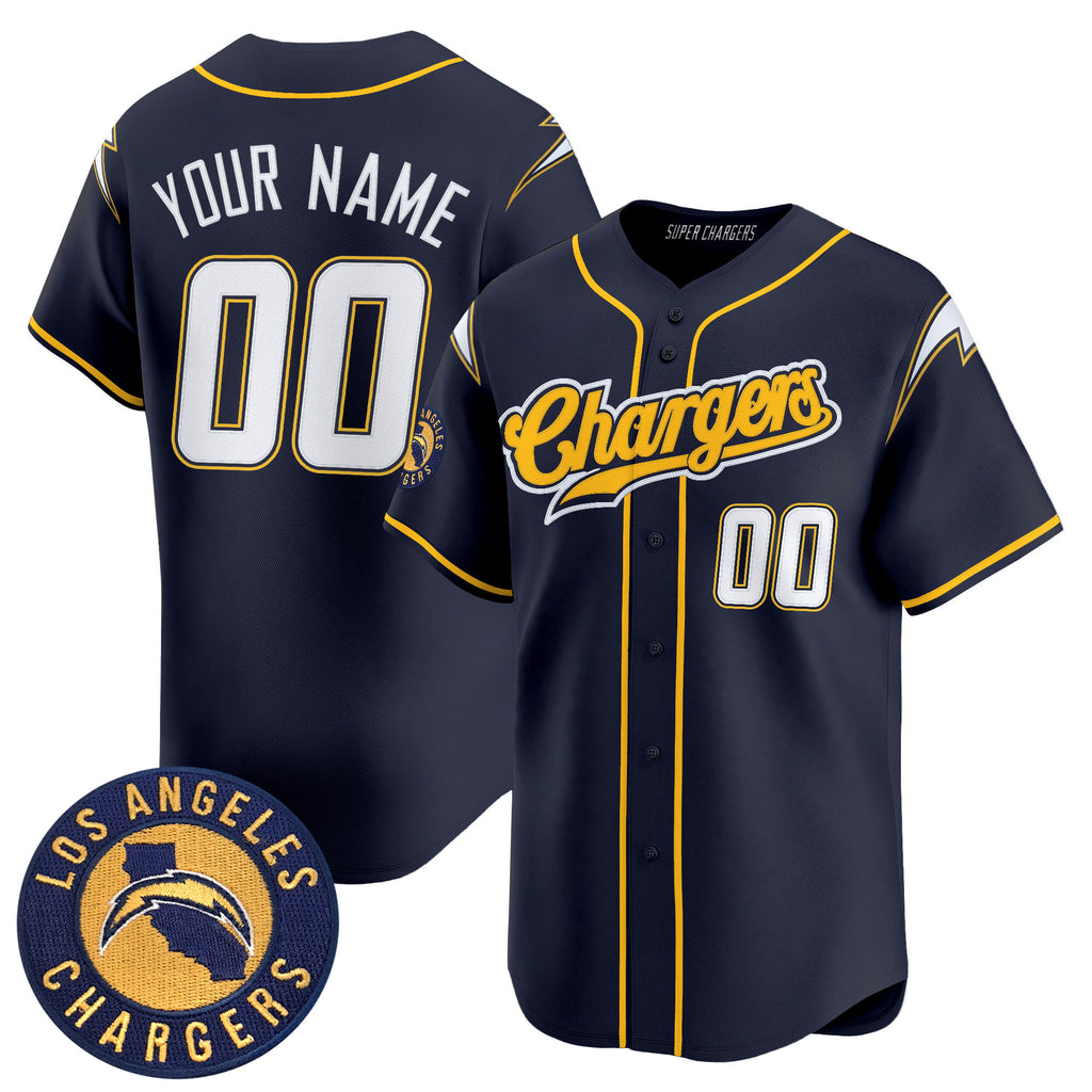 Los Angeles Chargers 2025 Vapor Limited Baseball Custom Jersey - All Stitched