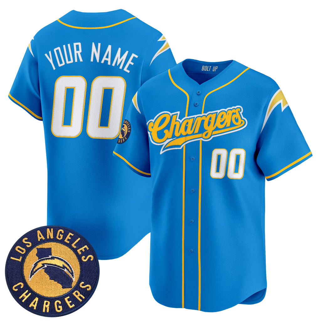 Los Angeles Chargers 2025 Vapor Limited Baseball Custom Jersey - All Stitched