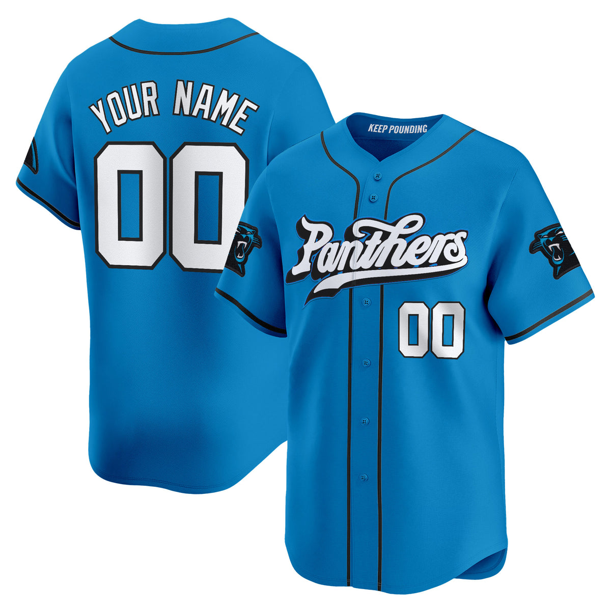 Carolina Panthers 2025 Vapor Limited Baseball Custom Jersey - All Stitched