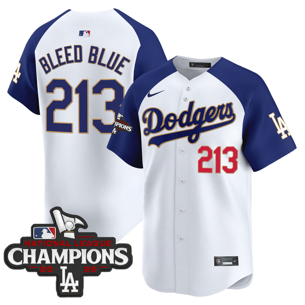 Men's Dodgers 2025 National League Champions Vapor Premier Limited Jersey - All Stitched