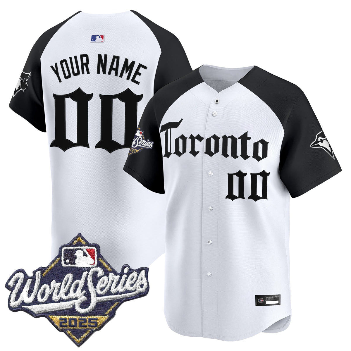 Toronto Blue Jays 2025 World Series Vapor Premier Limited Custom Jersey - Gothic North Edition - All Stitched