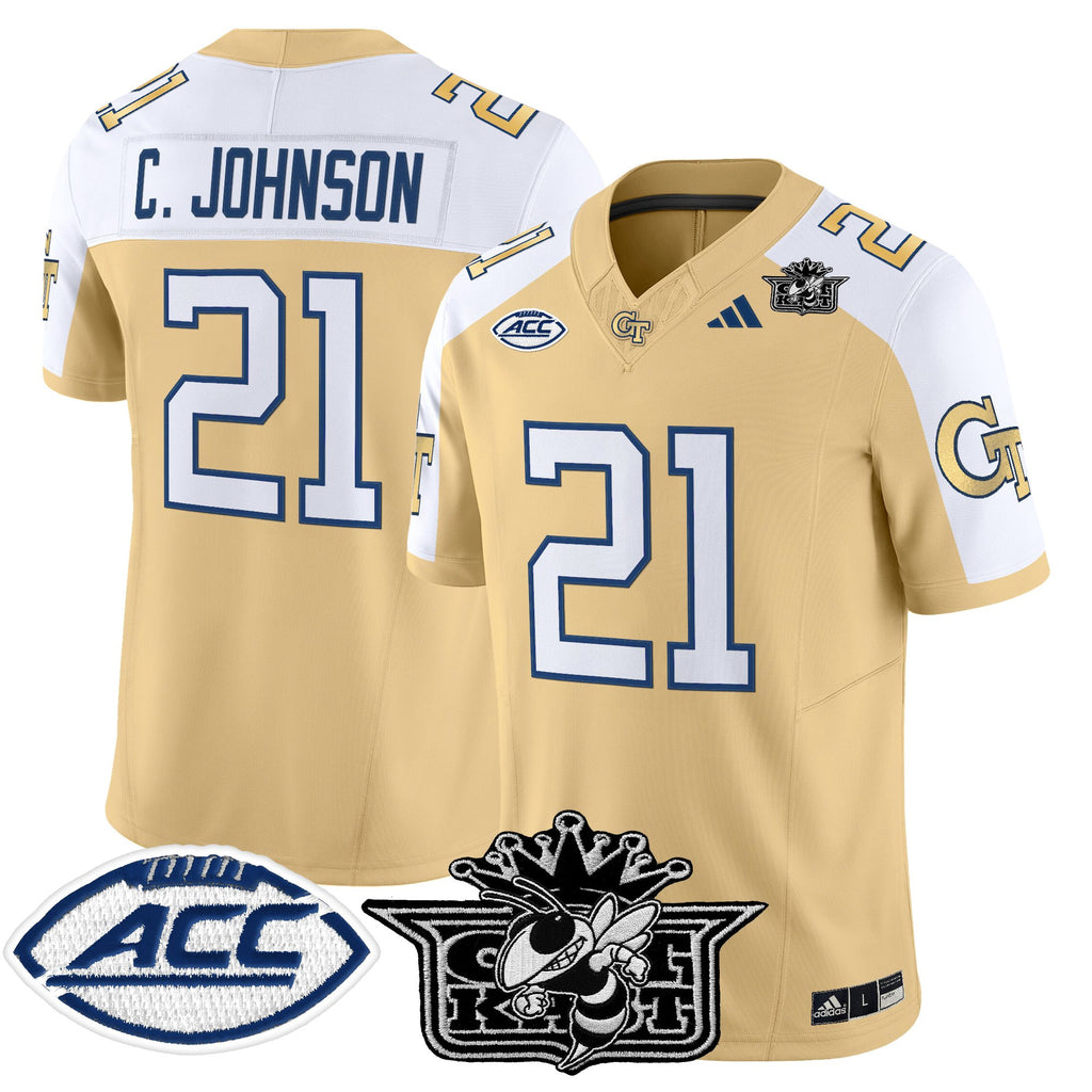 Men's Outkast x Georgia Tech Yellow Jackets 2025 Vapor Limited Jersey - All stitched