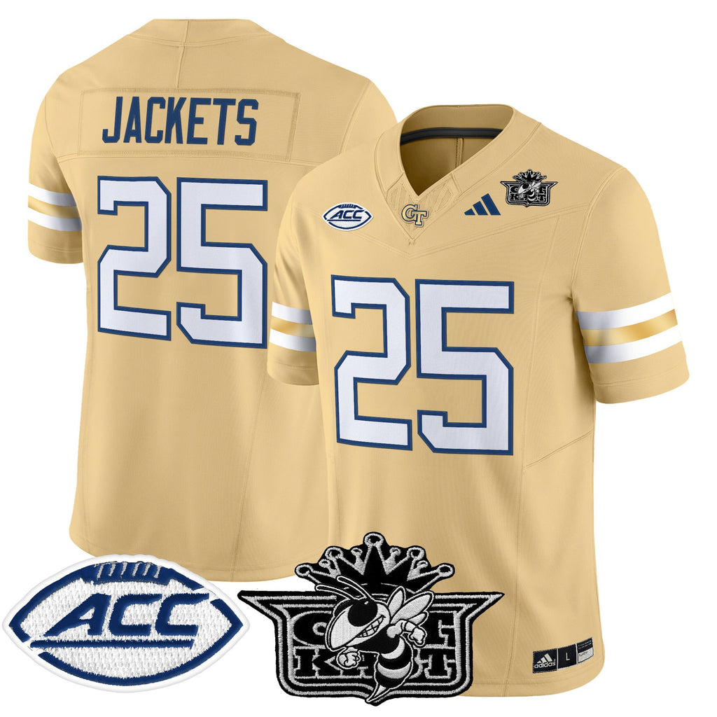 Men's Outkast x Georgia Tech Yellow Jackets 2025 Vapor Limited Jersey - All stitched