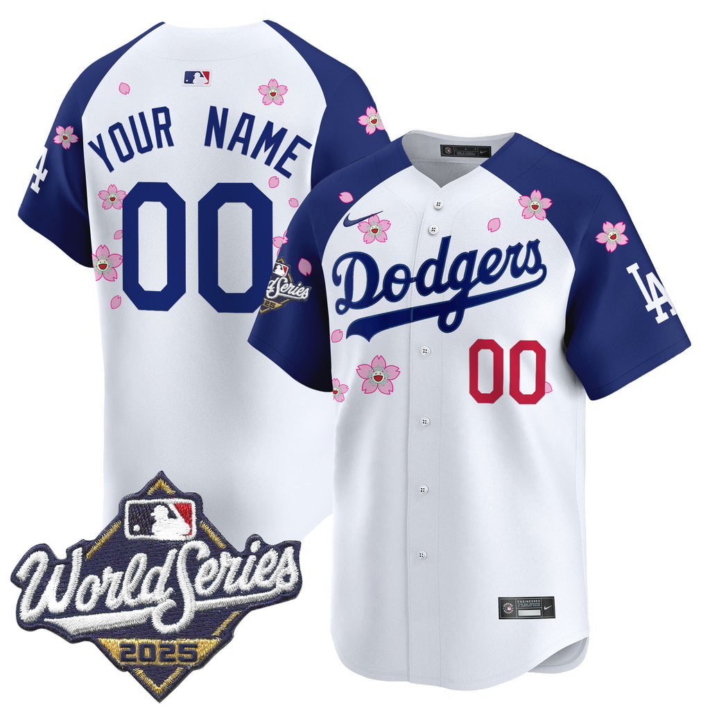 Dodgers 2025 World Series x Tokyo Series Vapor Premier Limited Custom Jersey - All Stitched