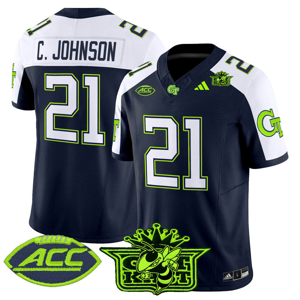 Men's Outkast x Georgia Tech Yellow Jackets 2025 Atliens Vapor Limited Jersey - All Stitched