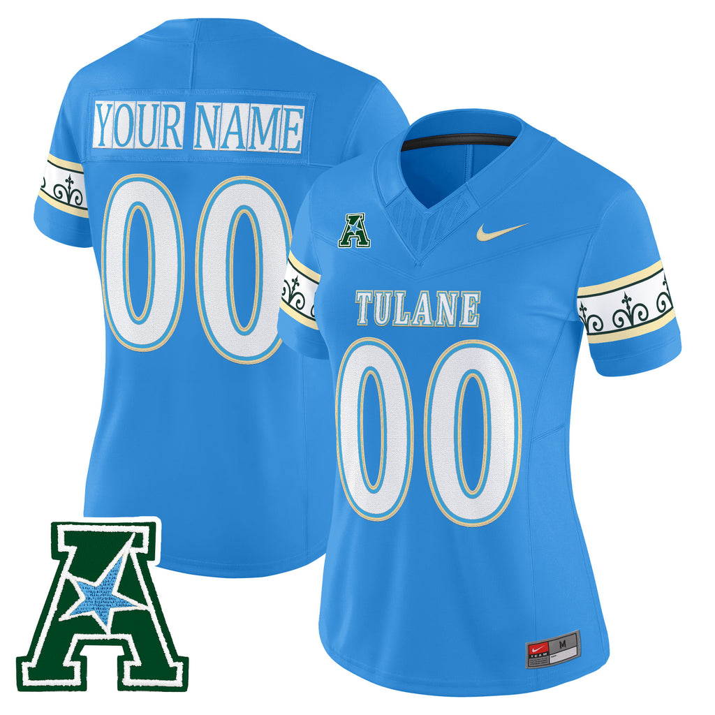 Tulane Green Wave 2025 'City Edition' Vapor Limited Custom Jersey - All Stitched