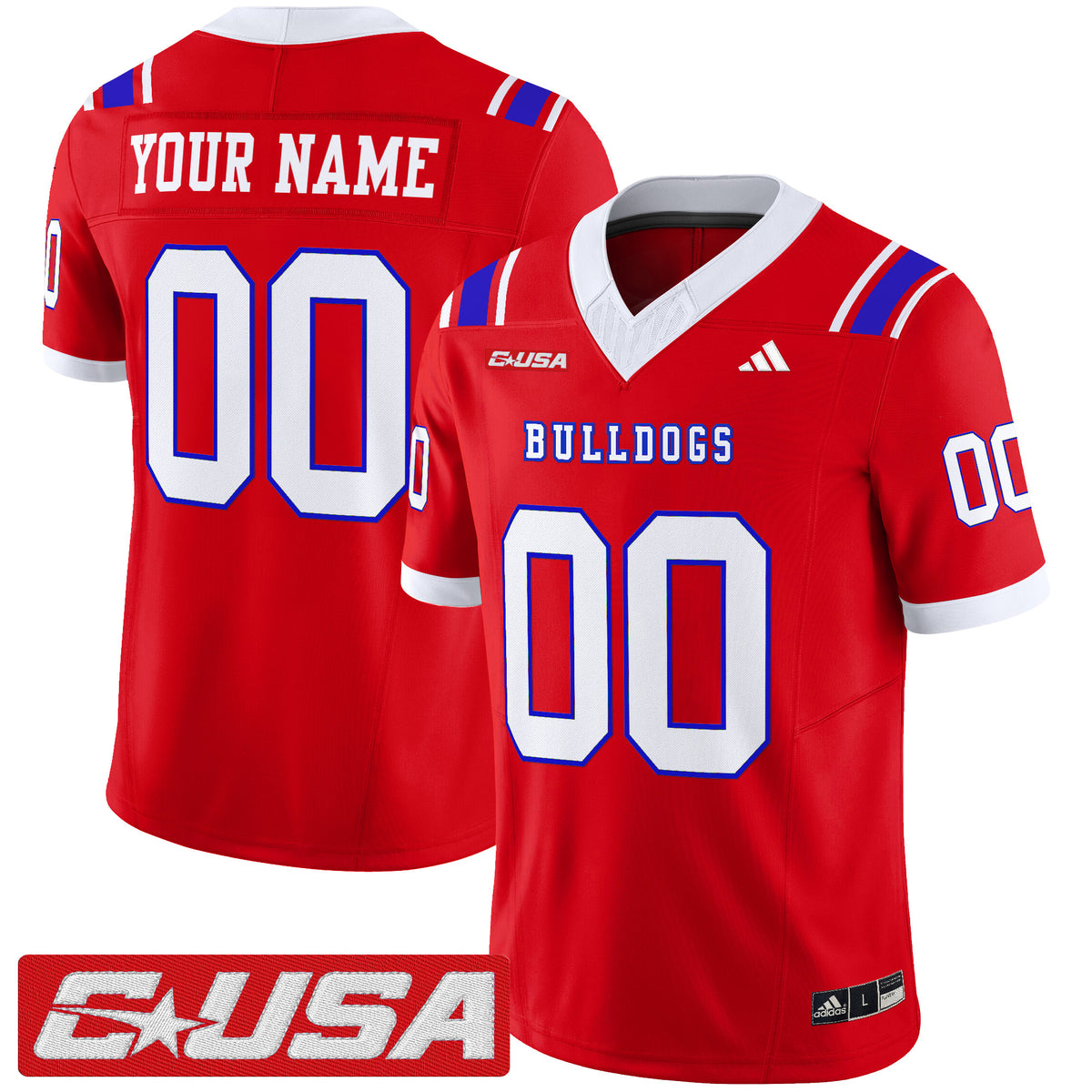 Louisiana Tech Bulldogs 2025 Vapor Limited Custom Jersey - All Stitched