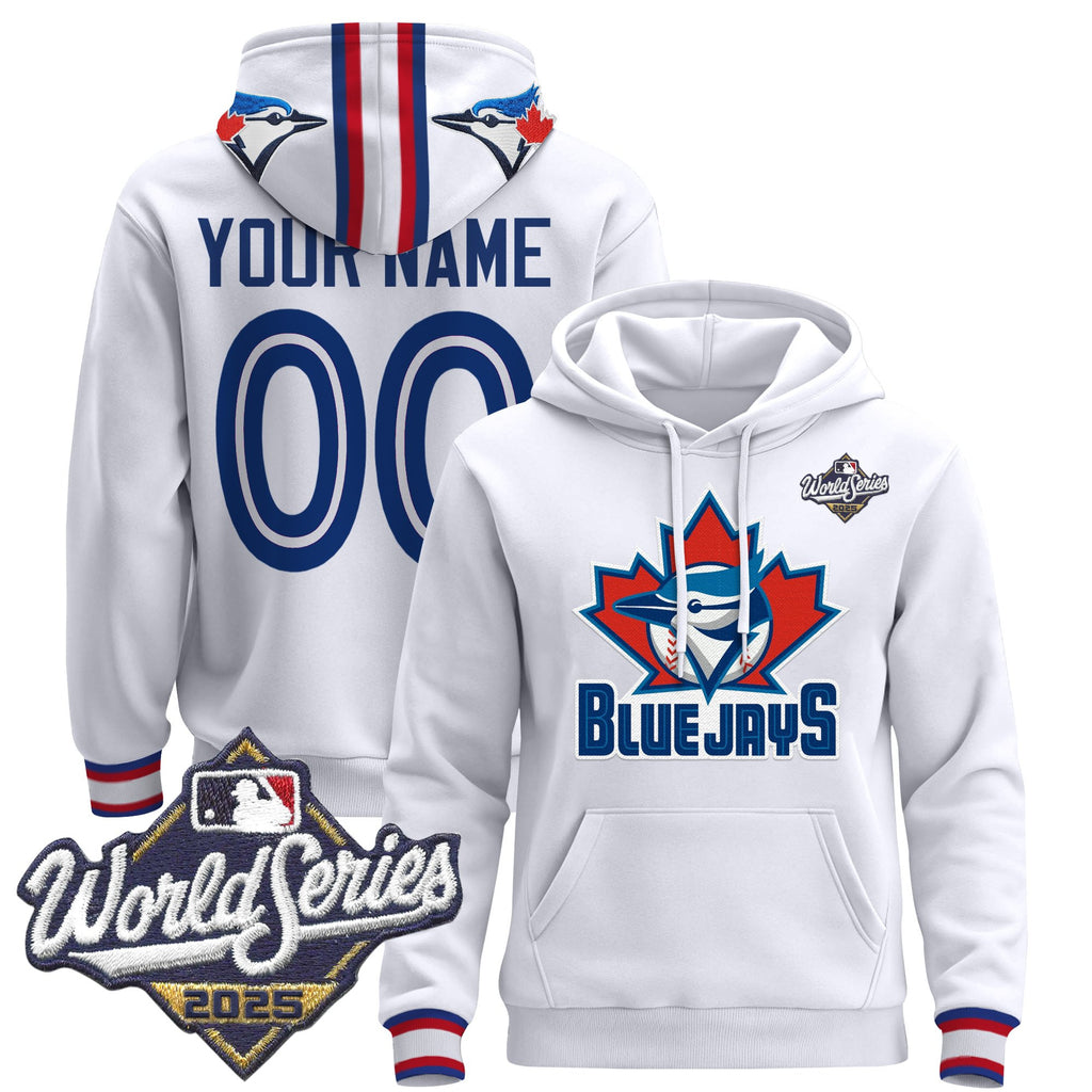 Toronto Blue Jays 2025 World Series Premium Custom Pullover Hoodie - All Stitched