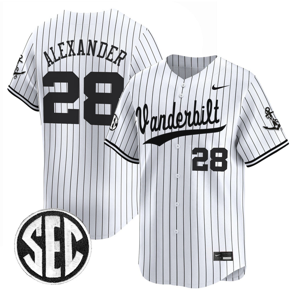 Men's Vanderbilt Commodores 2025 Vapor Baseball Jersey - All Stitched