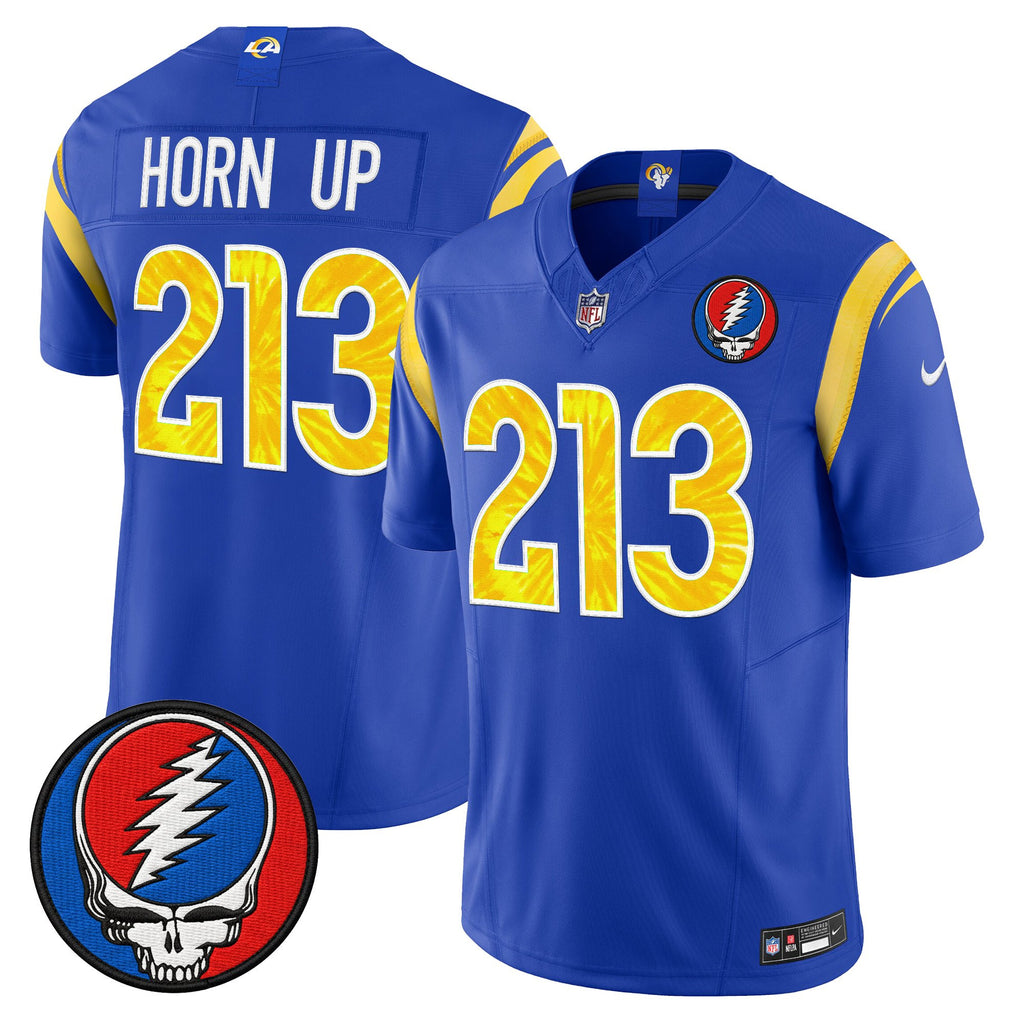 Men's Los Angeles Rams x Grateful Dead Vapor Limited Jersey - All Stitched