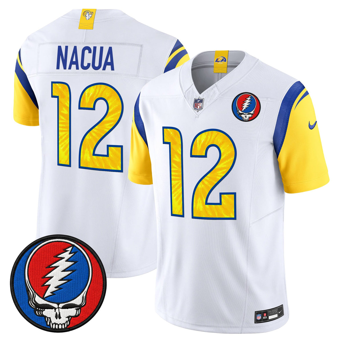Men's Los Angeles Rams x Grateful Dead Vapor Limited Jersey - All Stitched