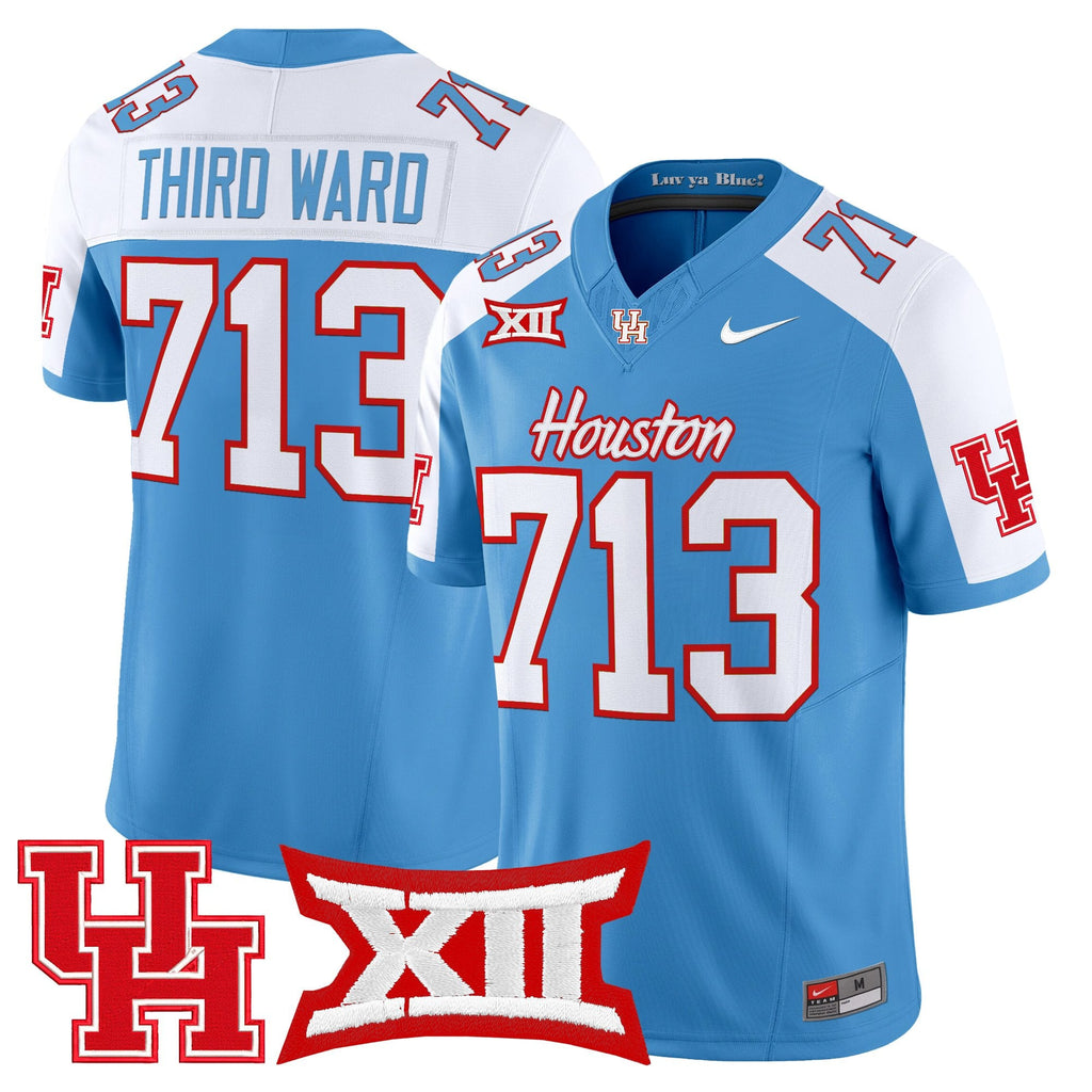 Men's Houston Cougars 2025 Oilers Inspired Vapor Limited Jersey - All Stitched
