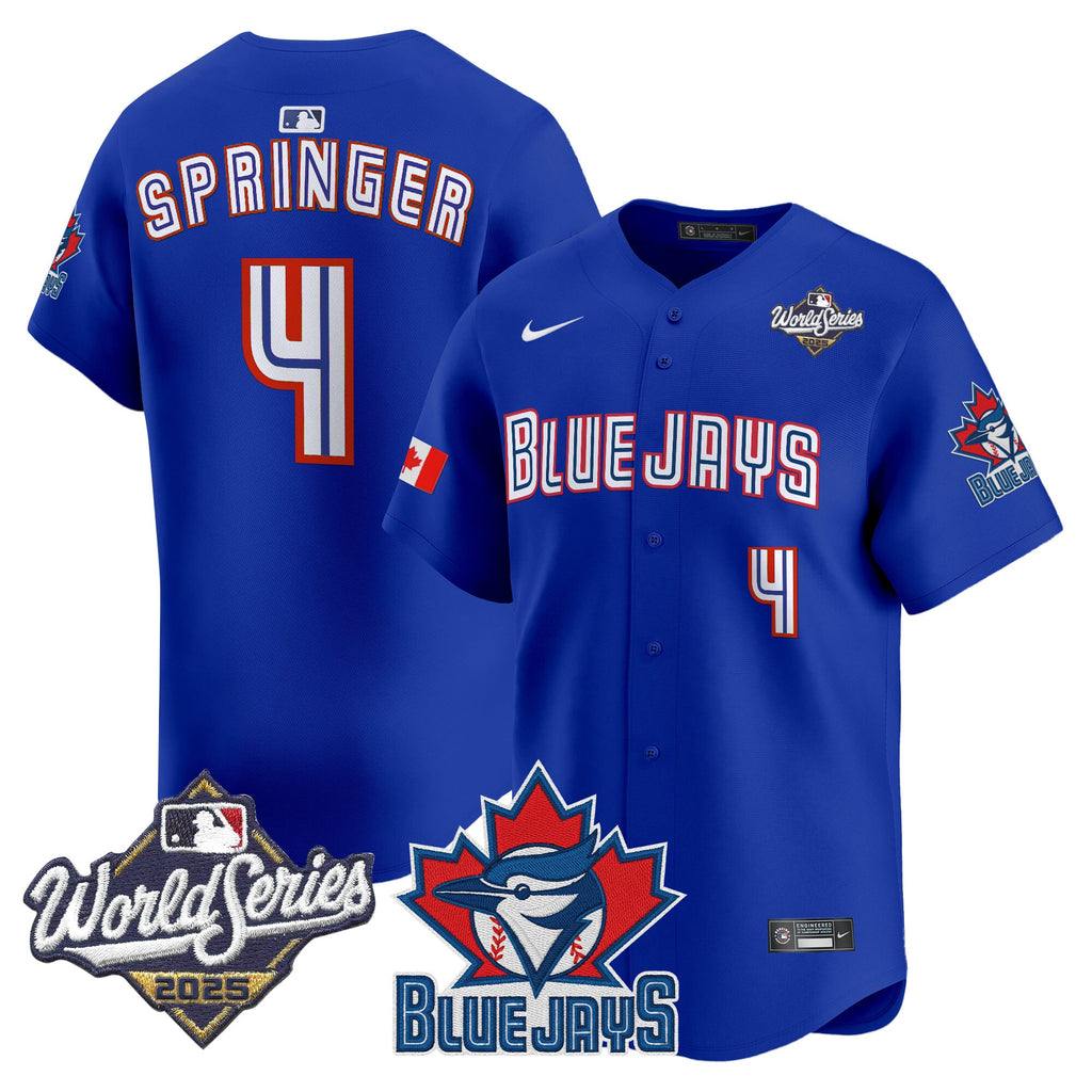 Men's Toronto Blue Jays 2025 World Series Vapor Premier Limited Jersey V3 - All Stitched