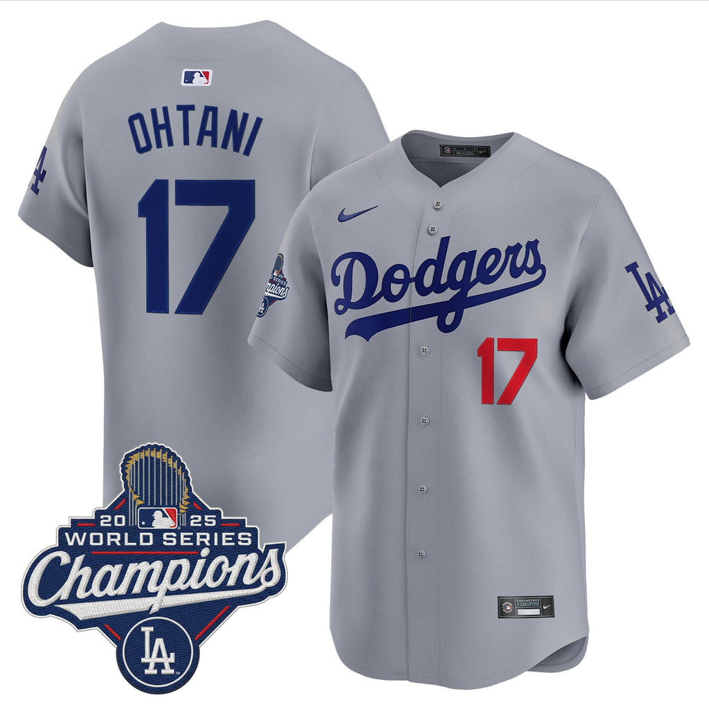 Men's Dodgers 2025 World Series Champions Vapor Premier Limited Jersey - All Stitched
