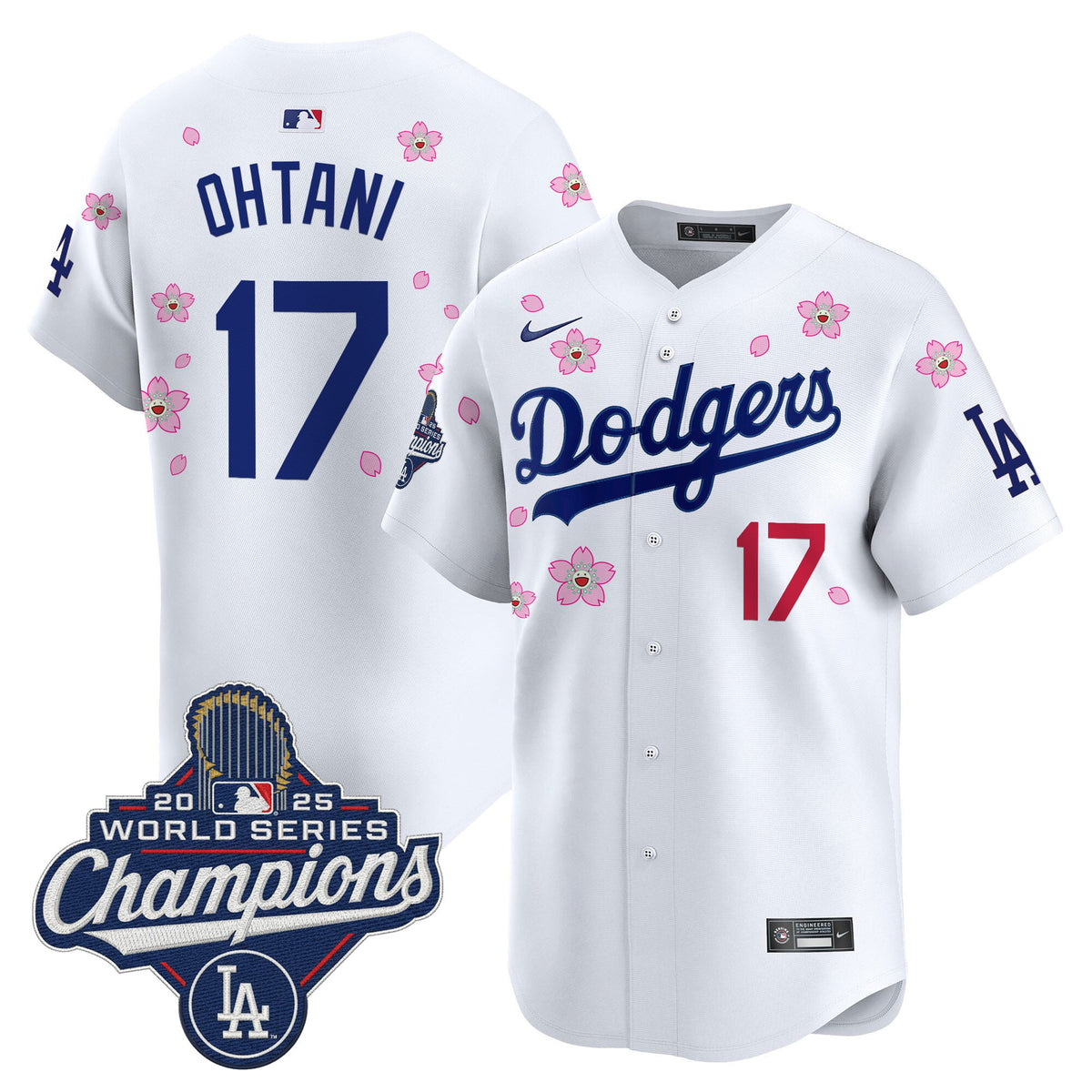 Men's Dodgers 2025 World Series Champions x Tokyo Series Vapor Premier Limited Jersey - Stitched