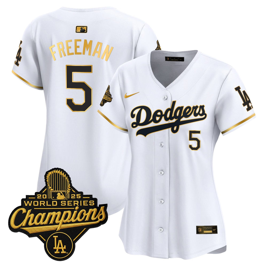 Women's Dodgers 2025 World Series Champions Vapor Premier Limited Jersey - All Stitched