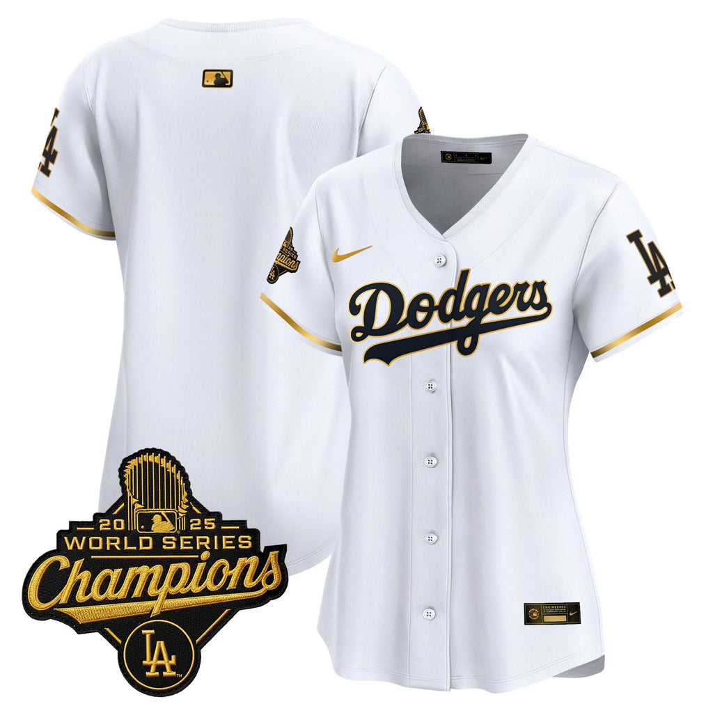 Women's Dodgers 2025 World Series Champions Vapor Premier Limited Jersey - All Stitched